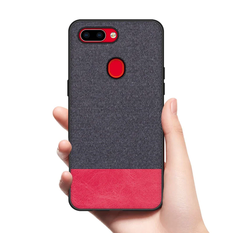 CoolDeal чехол для OPPO R17 мягкий силиконовый край противоударный Ткань задняя крышка