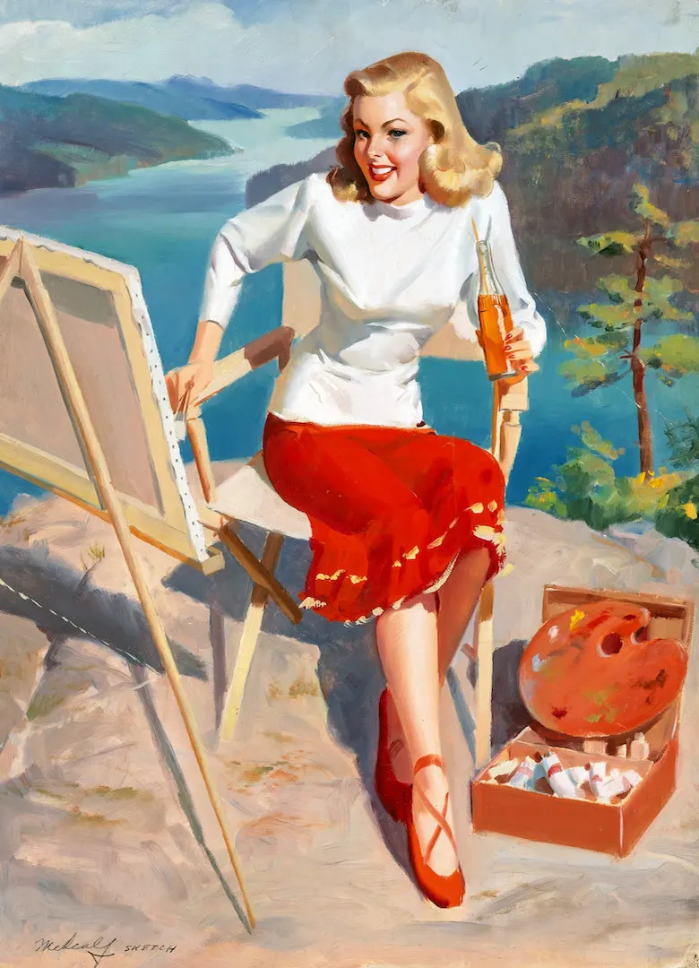 Винтажный постер Pin Up для девочек постеры из крафт-бумаги рисования и стрельбы
