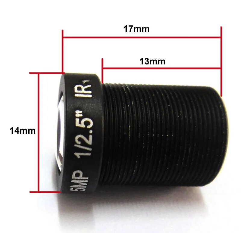 HD 5 Мп 16 мм объектив видеонаблюдения ИК плата 1/2 &quotm12x0 расстояние 50 м угол 27