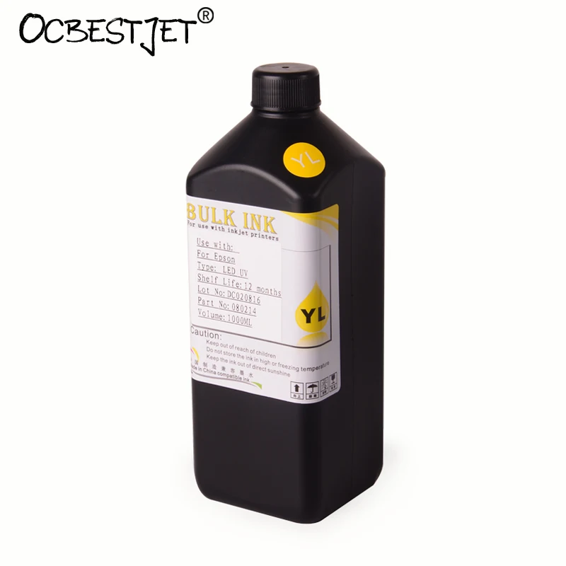 1000 мл светодиодный светодиодные УФ-чернила для быстрой отверждения Mimaki UJV-160 UJF-6042