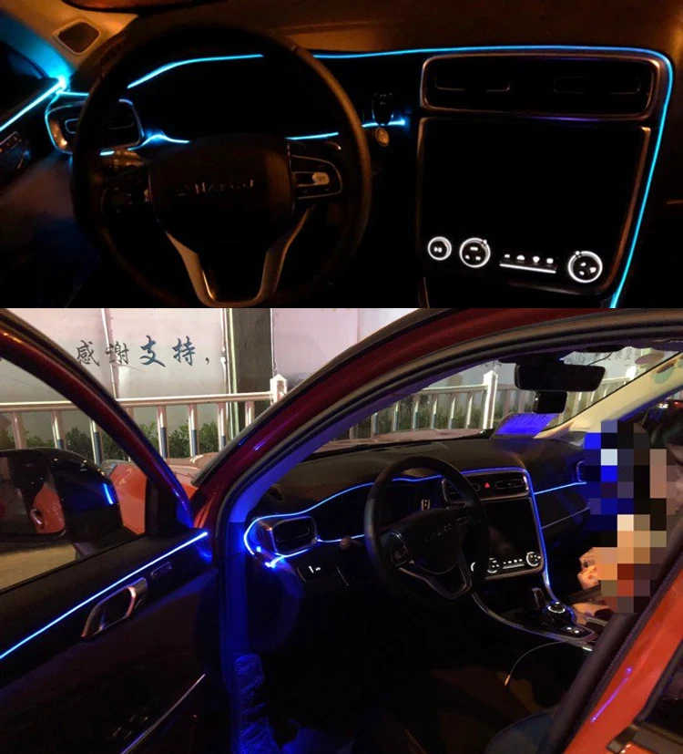 6 м голосовой звук активный RGB светодиодный свет салона автомобиля Многоцветный EL