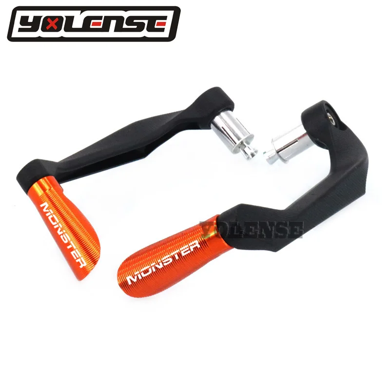 Orange Для поездок на мотоцикле DUCATI Monster 821 695 696 797 1200 1200S 1100 1100S 7/" 22 мм ручки защитный кожух сцепные рычаги гвардии протектор - Цвет: Orange