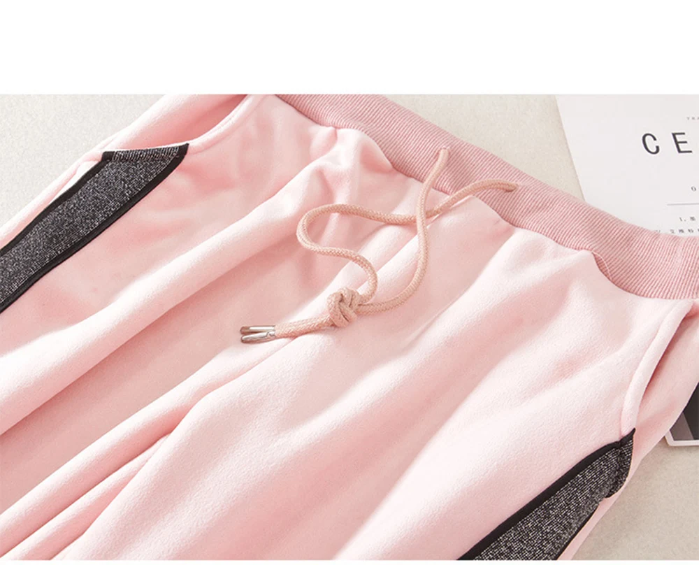 Женские бархатные брюки с высокой талией теплые длинные составного кроя