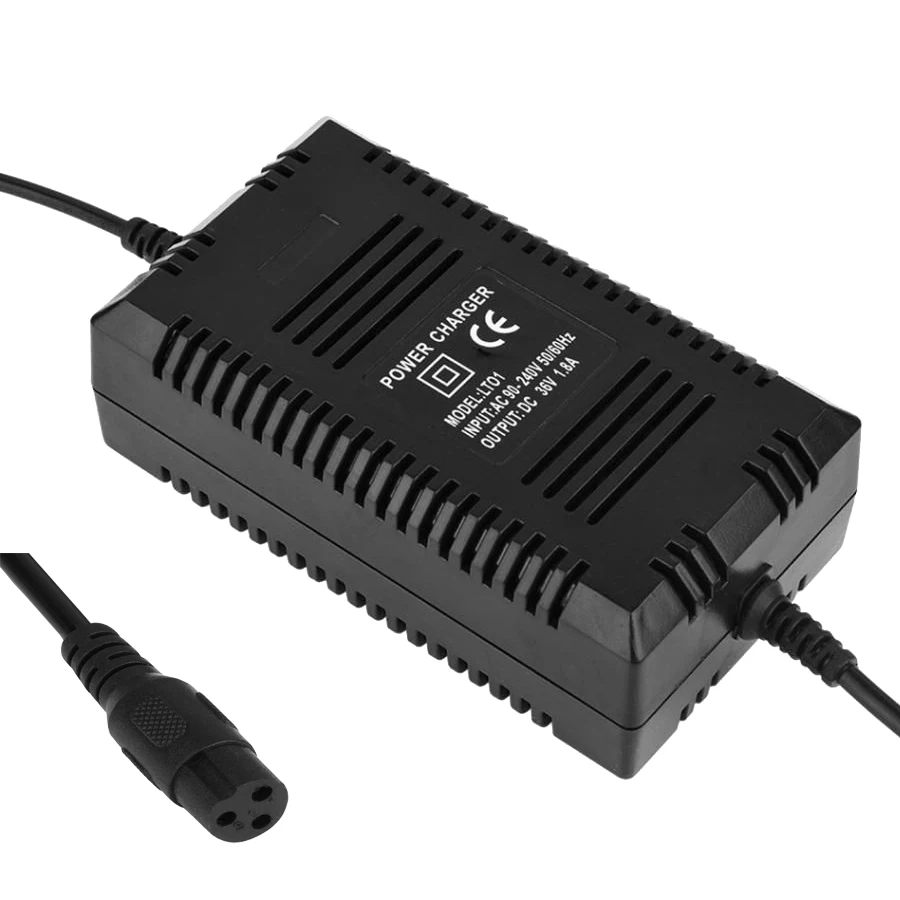 Стандарт ЕС 36 V 1.8A XLR 3 контактный разъем Женский умный электрический перезаряжаемый скутер Мощность адаптер для е-скутер способный преодолевать Броды для е-байка свинцово-кислотный аккумулятор 36В