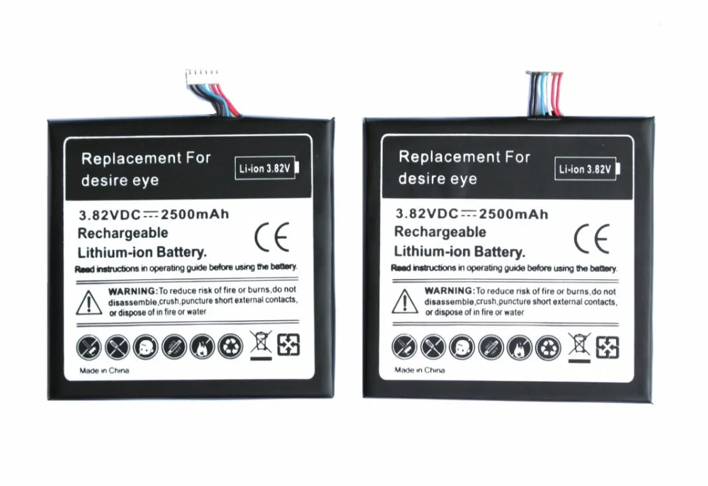 Ciszean 2 шт./лот 2500 мАч B0PFH100 / BOPFH100 3.82VDC сменный литий-полимерный аккумулятор для HTC