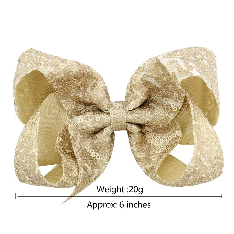 6 дюймов Cheer Bows аксессуары для волос девочек красочные блестящие банты заколки