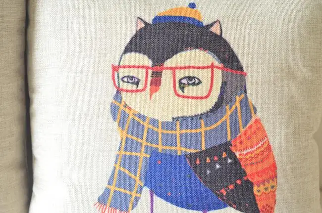 Бесплатная доставка Сова 45*45 см комбинация из двух предметов декоративная