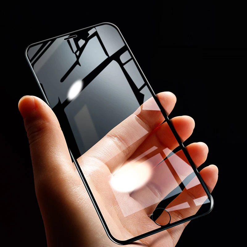 Полное покрытие Защитное стекло для iphone 6 7 8 S Plus на X XS Max XR Защитная пленка экрана