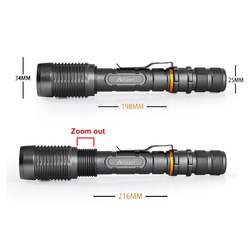 Anjoet ультра яркий CREE XM L L2 светодиодный светильник для вспышки 5 режимов