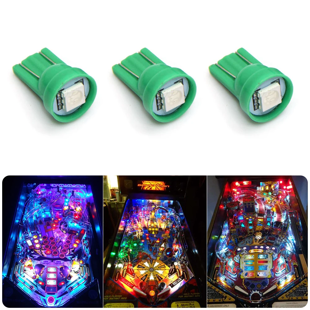 100 шт. #555 194 T10 W5W AC 6 3 V #44 5050smd пинбол led|pinball led t10|light forme light |