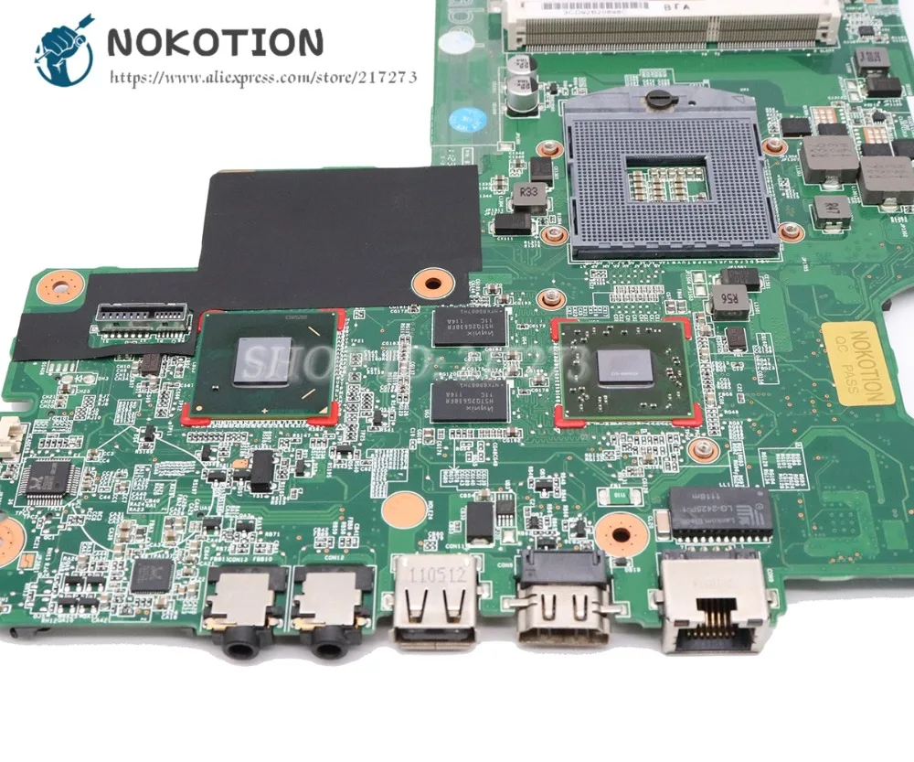 NOKOTION 646672 001 для HP CQ43 431 631 материнская плата ноутбука HM65 DDR3 HD 7400M