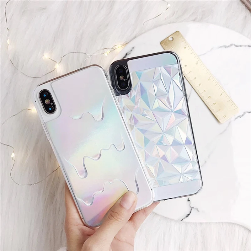 Чехол для IPhone 7 6 Plus 6s Xs Se блестящий чехол Iphone 7plus X 8 8plus 5 телефона с кристаллами