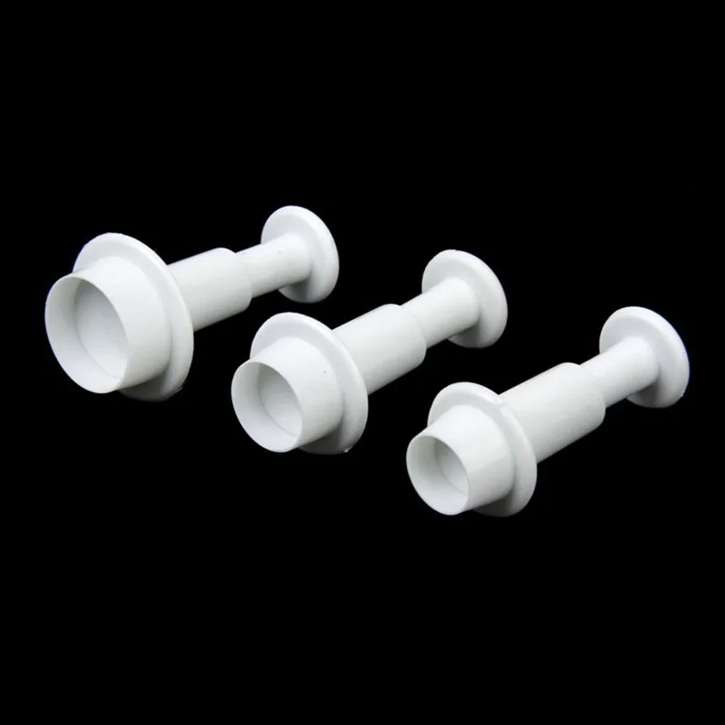 3Pcs Round Cookie Plunger Cutter DIY Fondant Decorating Tools For Drop Shipping | Дом и сад