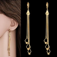 womens drop earrings for women wholesale bridal dangle earrings gold kpop long tassel earrings drop jewelry eh334 oorbellen