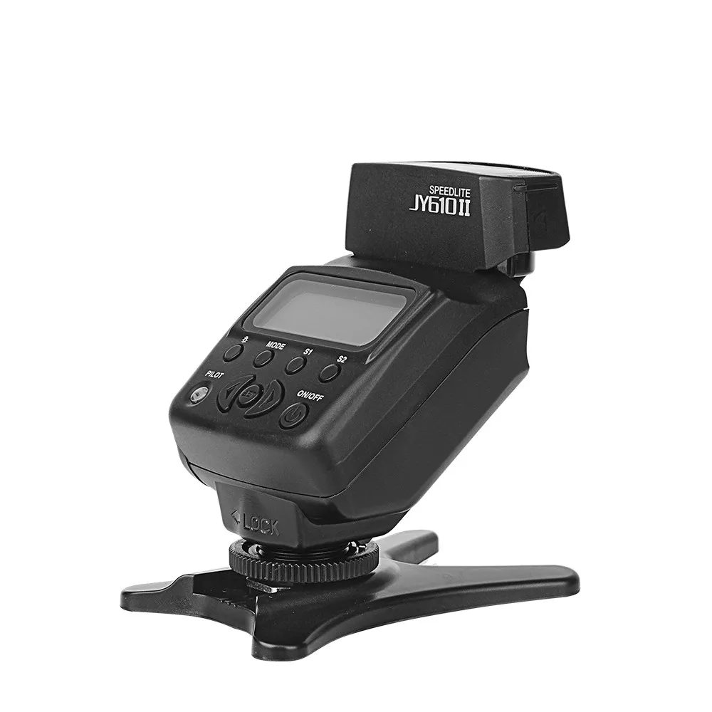 VILTROX JY610II Мини Универсальный ЖК дисплей Вспышка Speedlite свет + Диффузор подставка