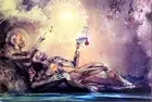 Alex серый трипси-психоделический Шелковый постер декоративная стена живопись 24x36inch