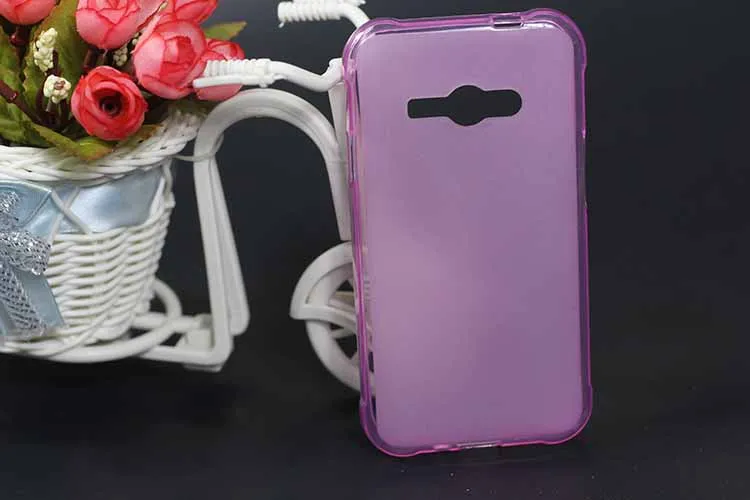 Красочные силиконовые мягкий чехол TPU для Samsung Galaxy J1 Ace J110 J110H Блестящий живопись