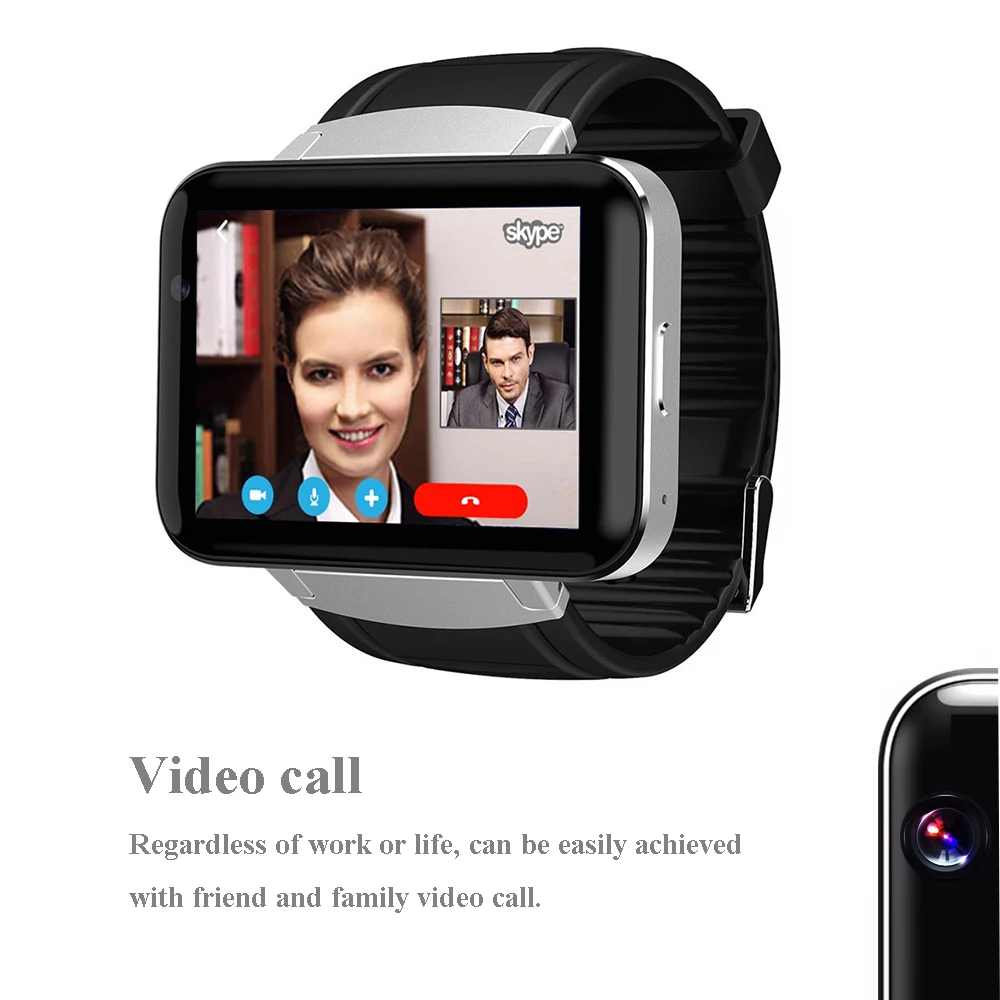 Zaoyimall DM98 Bluetooth MT6572A двухъядерный 3G Смарт часы Android 4.4 SmartWatch Поддержка WI FI/GPS/Skype видео