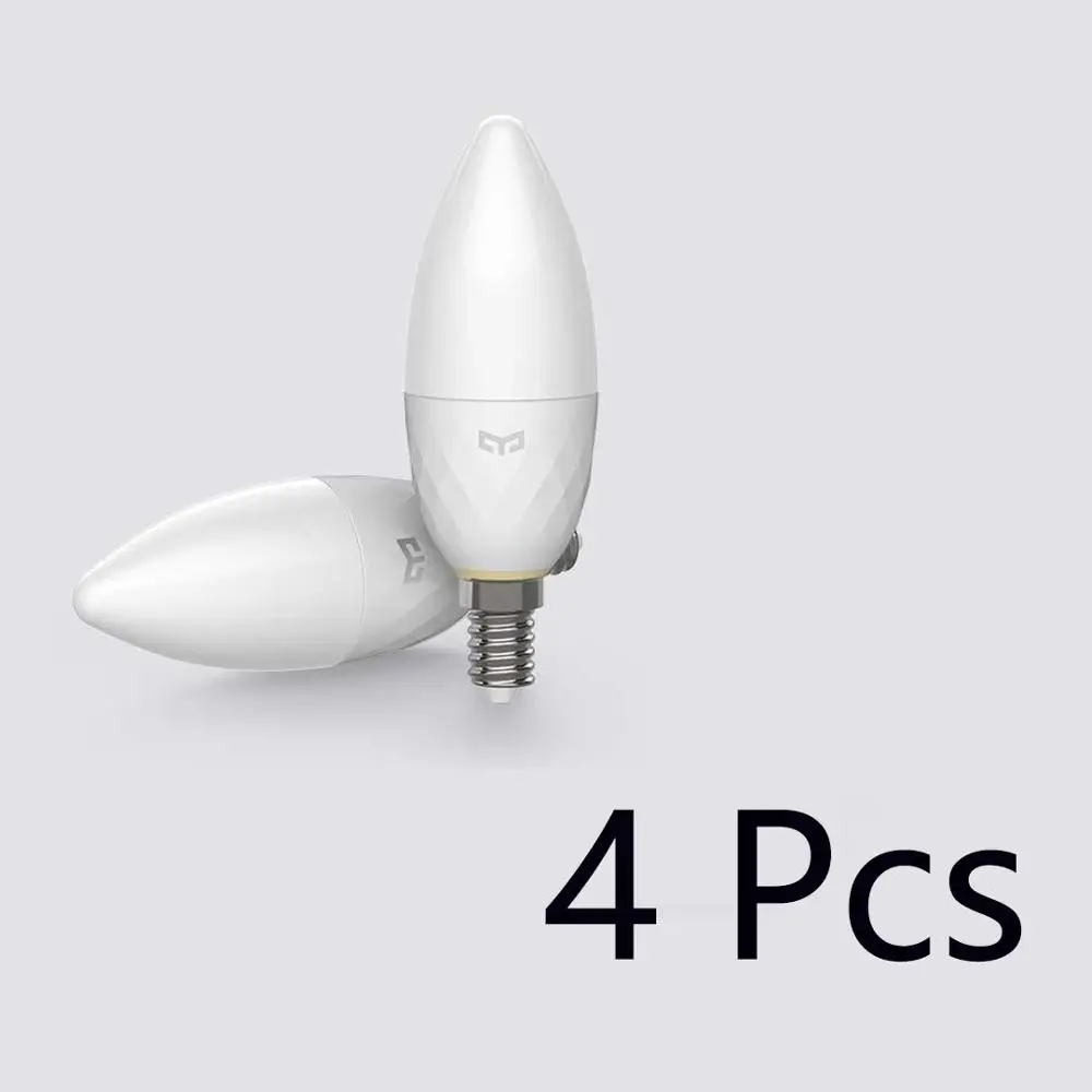 candle light 4pcs Xiao mi jia Yee светильник умный светильник источник набор Bluetooth сетка издание умный светильник лампа вниз светильник Точечный светильник работа с mi Home App - Цвет: candle light 4pcs
