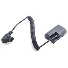 D-Tap для LP-E6 пустышка батарея адаптер питания спиральный кабель для Canon Малый HD 501/502 702 монитор черный