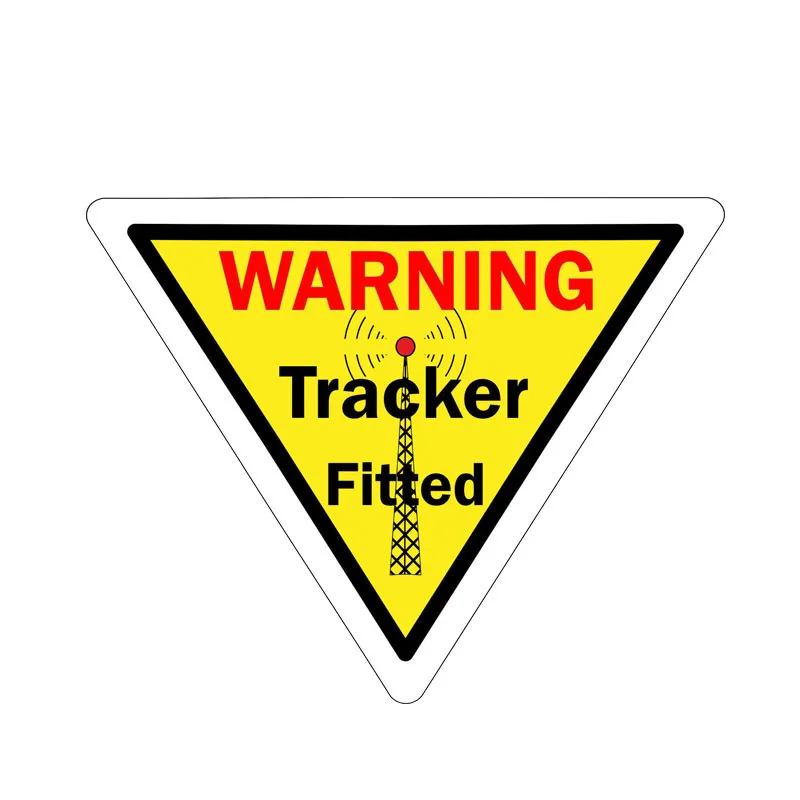 YJZT 13.9CM*10.8CM Warning Tracker Fitted GPS Car Sticker Decal PVC 12-0689 | Автомобили и мотоциклы