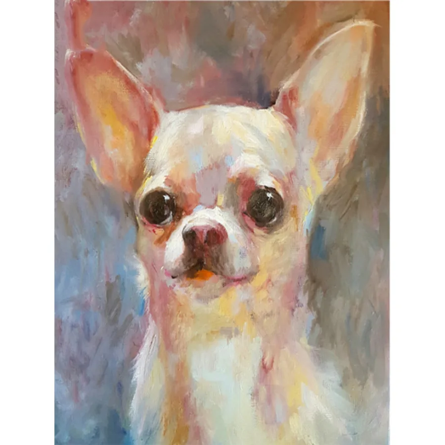 

full Square Drill Diamond Painting chihuahua 5d DIY Diamond Embroidery color dog Animal Picture Of Rhinestones home Decoration