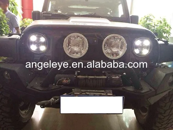Для Jeep Wrangler 2007-2015 год светодиодный налобный фонарь с линзы проектора Bi Xenon для Porsche