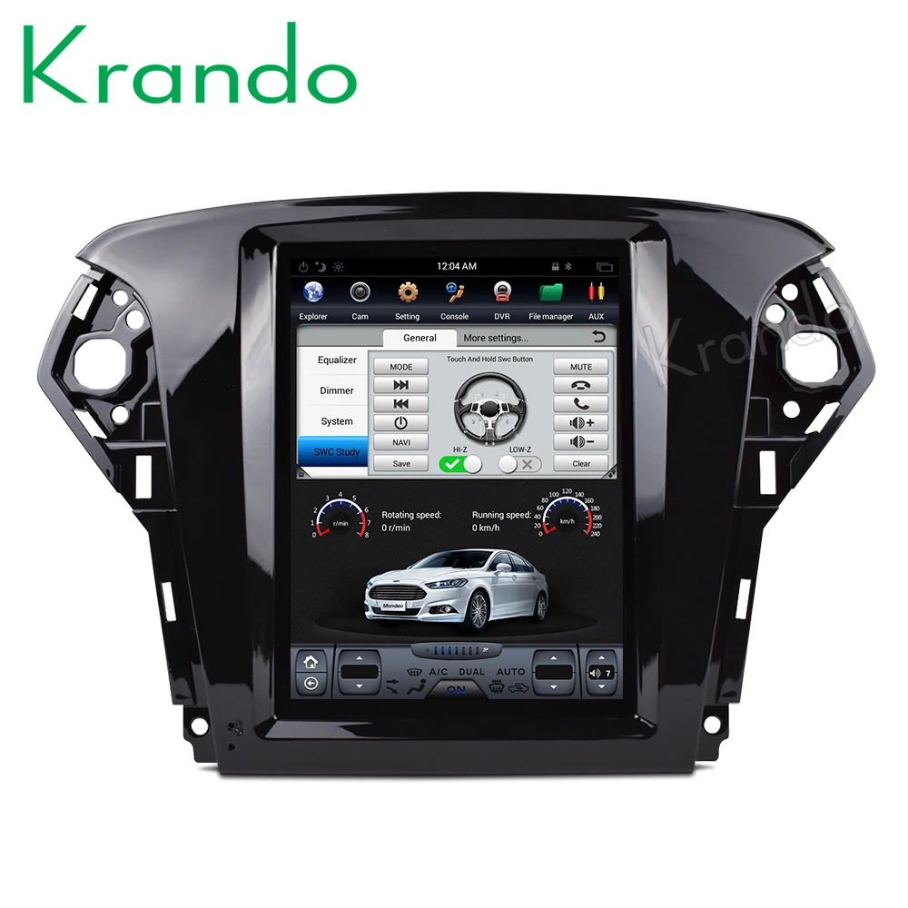 Krando Android 8,1 10," Tesla вертикальный экран для FORD Mondeo 2011-2013 Щепка Автомобильная Радио Навигация развлекательная система плеер