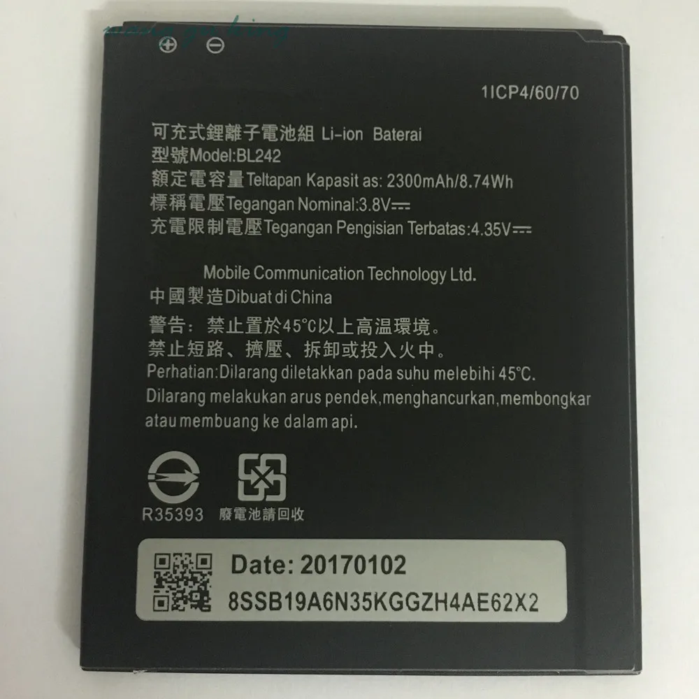 2018 новый высококачественный аккумулятор BL242 для Lenovo K3 K30 W T A6000 A3860 A3580 A3900 A6010