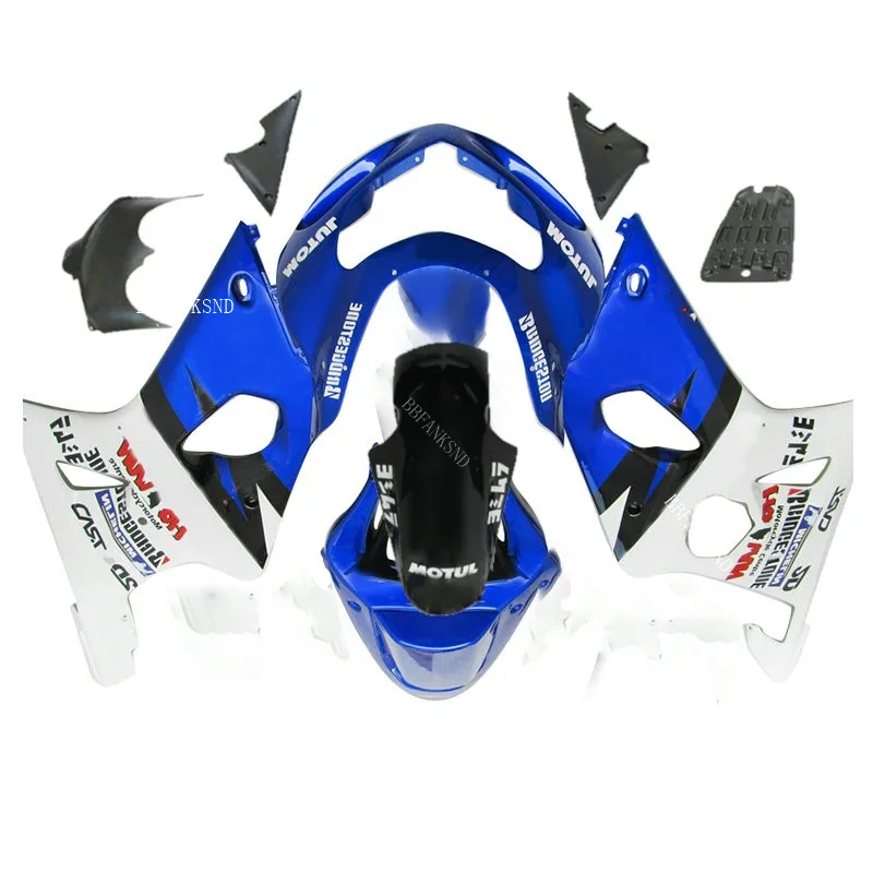 Обтекатель обтекатель 100% Fit сине белый для фотолампы GSXR1000 GSX R1000 GSXR 1000 K2 K1 00 01 02 2000