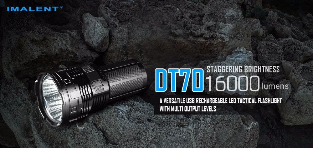 1 шт. Лучшая цена, Imalent DT70 cree xhp70 16000 lumenes 700 metros, USB, светодиодный, por 4*18650