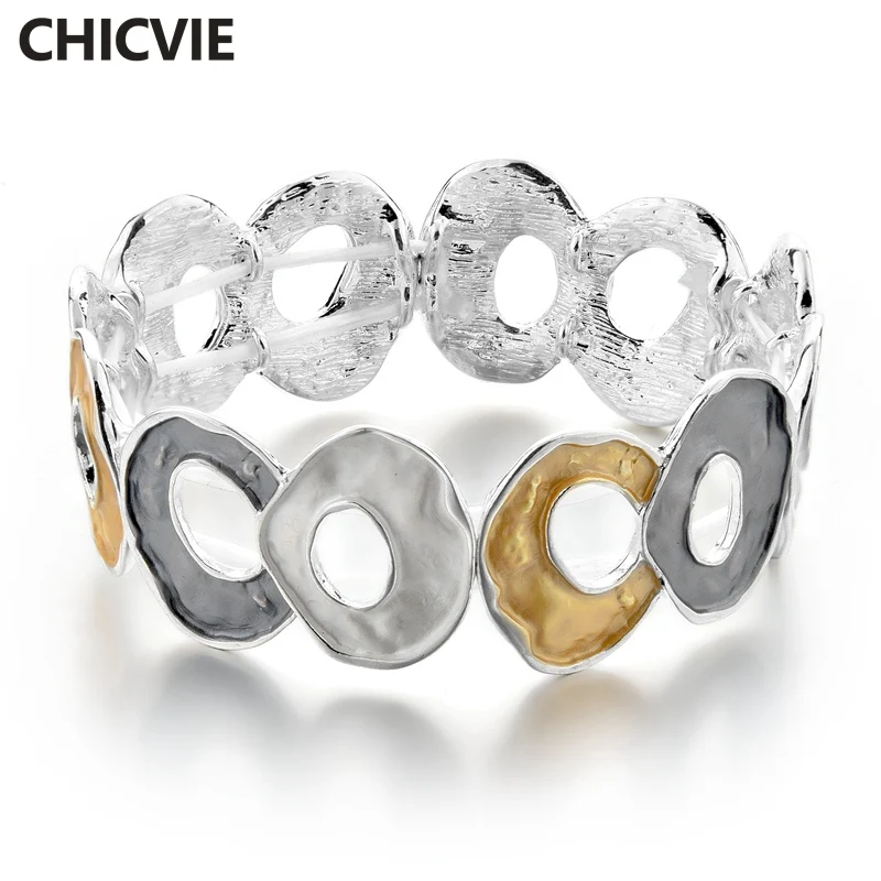 

CHICVIE Retro Stainless Steel Bracelet For Women luxury brand Bracelets & Bangles Jewelry friendship charms Bracelets SBR170140