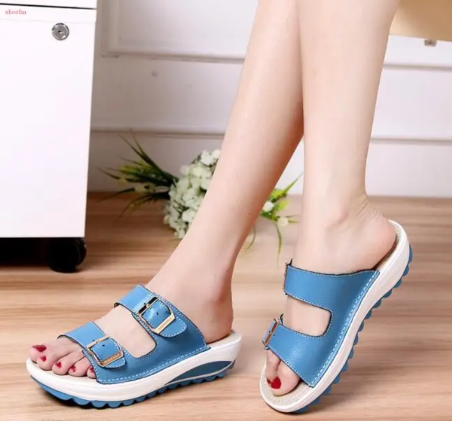 

Women sandals Women Flip Bottom Slides Summer Beach Shoes Buckle Ladies Shoes Comfortable wild women's shoes