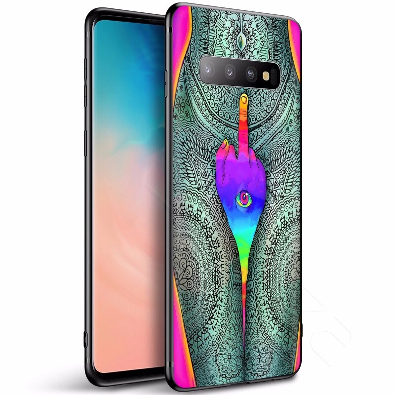 Lavaza психоделическая футболка художественный чехол для samsung Galaxy S10 S9 S8 S7 S6 Plus Note 9 8 M30 M20 M10 край