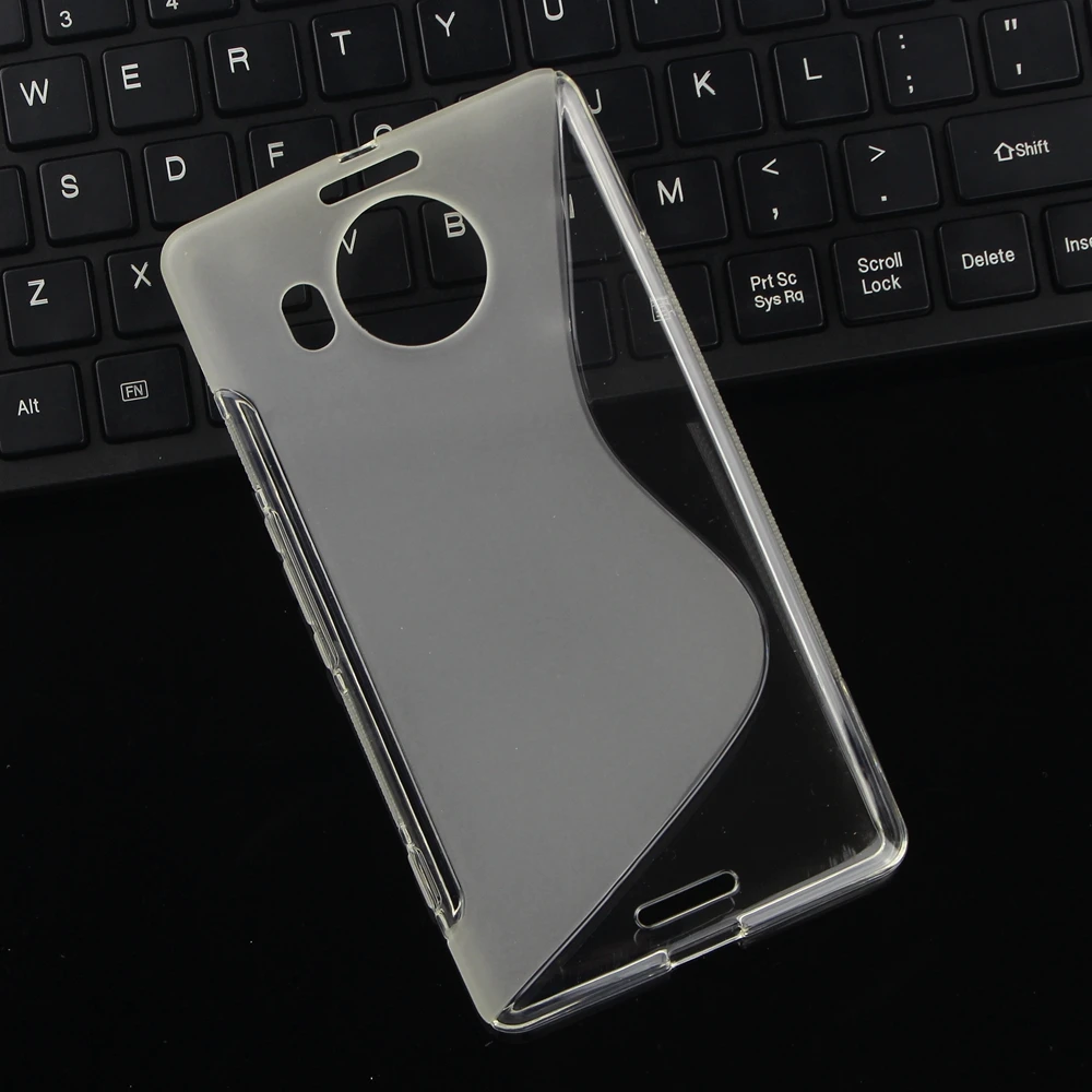 Мягкий прозрачный чехол из ТПУ и силиконовой резины для Microsoft Nokia 950 XL 950XL