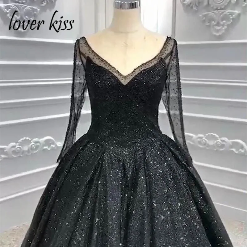 Любовник Поцелуй платье vestido de novia потрясающий Готический Свадебные платья