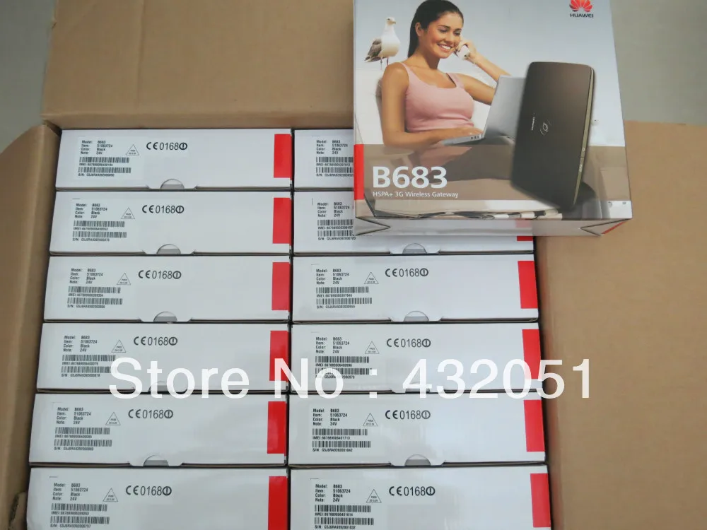 

100% Оригинальный разблокированный беспроводной маршрутизатор Huawei B683 3G UMTS HSPA + 28,8 Мбит/с