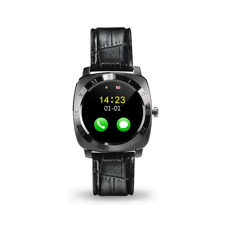 X3 круглый экран Смарт часы телефон камера может быть вставлен в карта синхронный