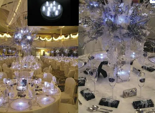 9 светодиодов с дистанционным управлением Погружной светодиодный светильник