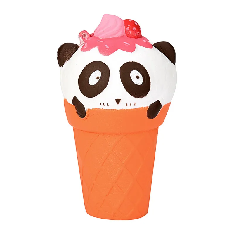 

Lovely Cartoon 12cm Cartoon Panda Ice Cream Squishy Slow Rising Squeeze Stress Reliever antistress squish toys for kid child A1