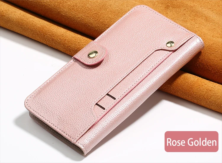 Genuine Leather Flip Phone Case For iPhone 11 pro max 7 8 Plus case luxury leather Women Purse Wallet For iphone X xr 6 6S plus