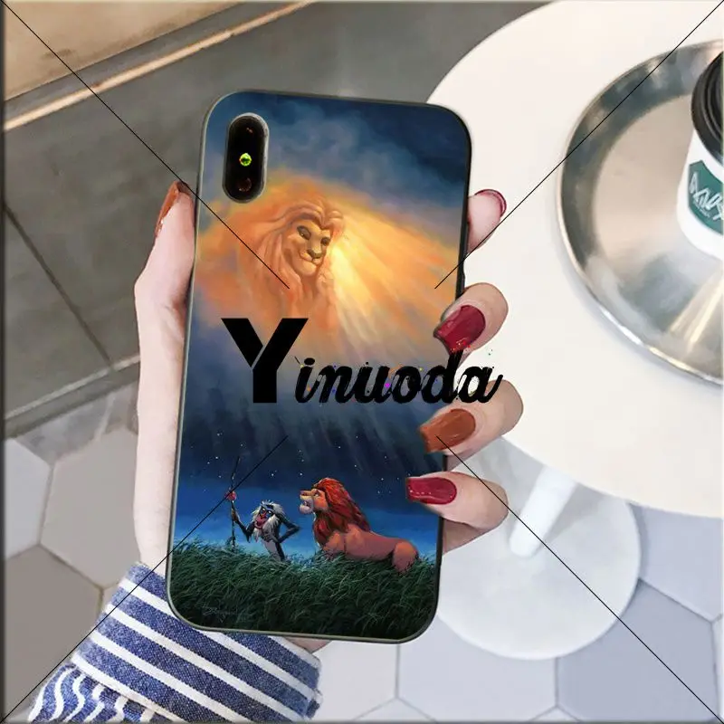 Yinuoda The Lion King Soft Silicone black Phone Case for iPhone 8 7 6 6S Plus 5 5S SE XR X XS MAX Coque Shell | Мобильные телефоны