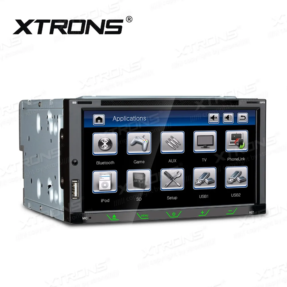XTRONS 6 95 дюймов HD цифровой сенсорный экран автомобильный dvd плеер с двумя цифровыми