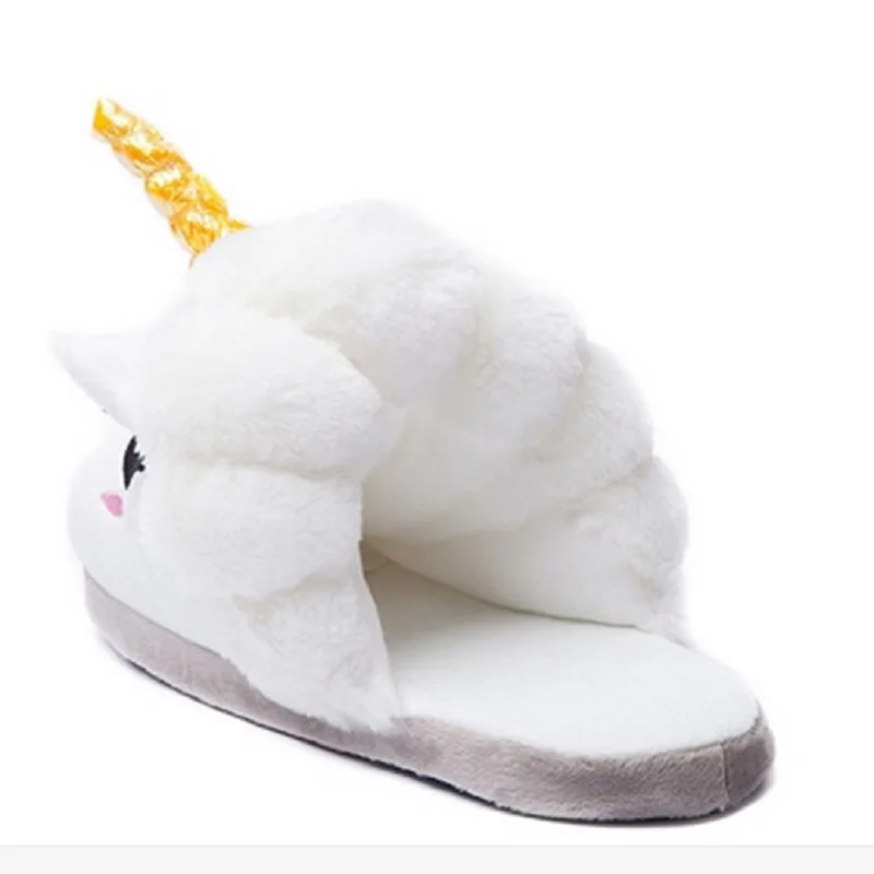 Плюшевые домашние тапочки унисекс Теплые Тапки для взрослых обувь Хэллоуина