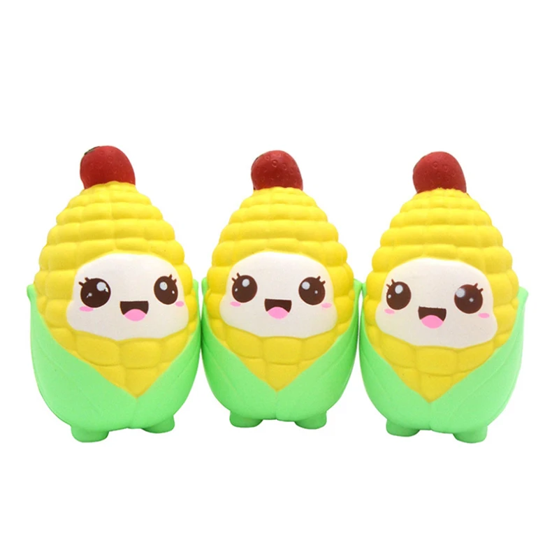 Jumbo Kawaii Кукуруза мягкое моделирование PU хлеб сжатие торта игрушка сладкий