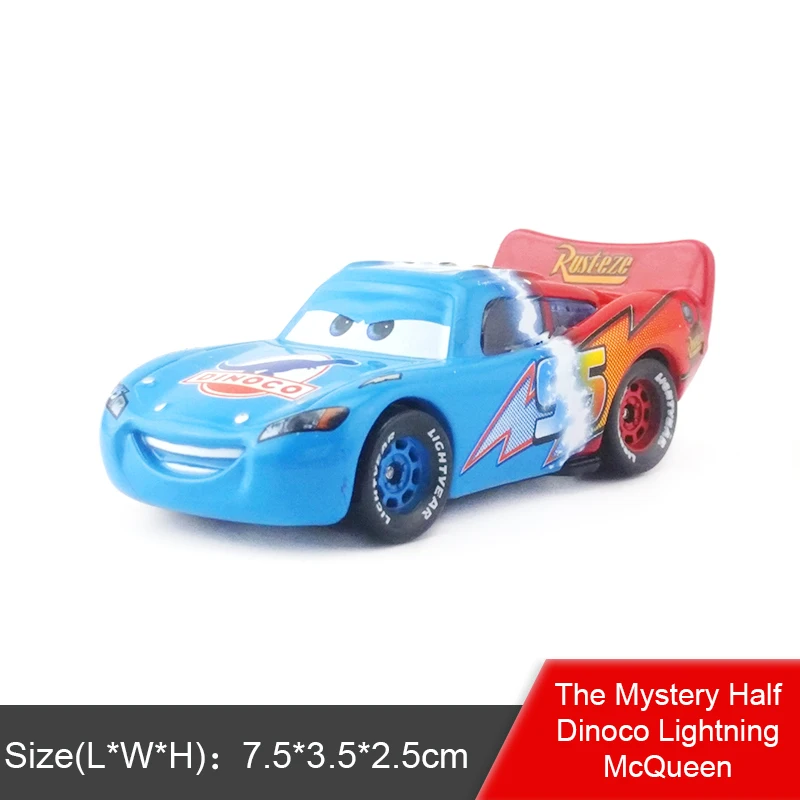 Half Dinoco Mcqueen 39 стилей disney Pixar Тачки 2 3 Молния Маккуин Джексон шторм матер 1:55 литая под давлением модель автомобиля из металлического сплава игрушка для детей подарок для мальчиков - Цвет: Half Dinoco Mcqueen