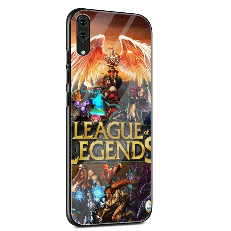 Стеклянный чехол из ТПУ League Of Legends для Huawei P30 P10 P20 P Smart Mate 10 20 Lite Pro Y6 Y9 Honor 7A