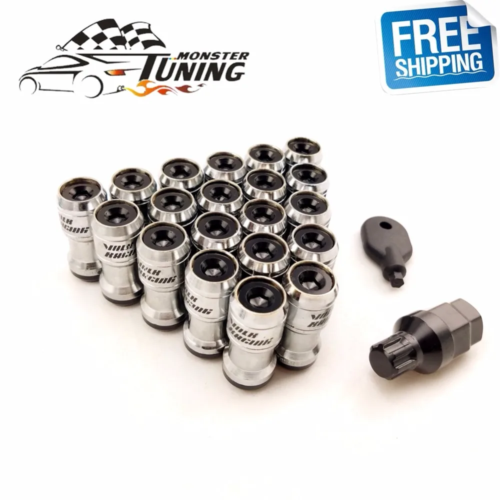 Volk Racing скрытый гептагон формула стальные колеса стопорные гайки M12X1.5/M12x1.25 20 шт желудь обод закрытый конец
