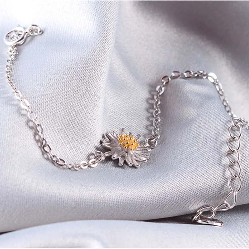 Женский браслет с шармами Sinya из стерлингового серебра 925 пробы солнечными