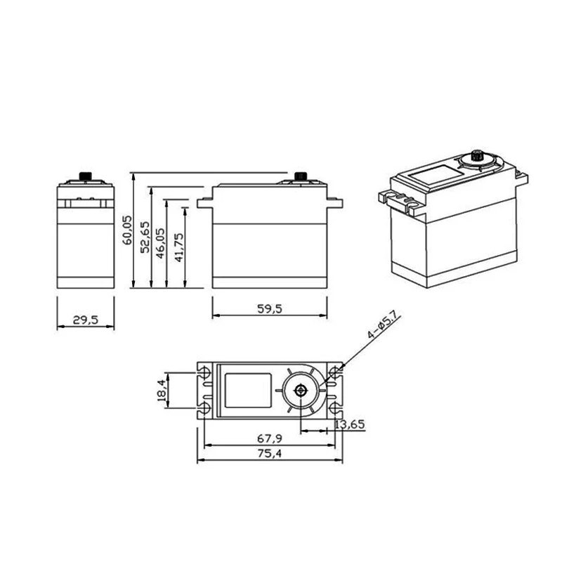FATJAY KINGMAX DCS16942CHV CNC алюминиевые цифровые металлические шестерни большой крутящий